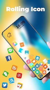 افضل تطبيق لتغيير شكل الايقونات بشكل مائل و تجميل الهاتف screenshot 2