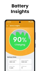 تطبيق لتنبيهك اثناء الشحن و معرفة جودة الشاحن و صحة البطارية screenshot 7