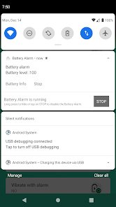 تطبيق للتنبيه اثناء الشحن و اثناء ضعف الشحن screenshot 3