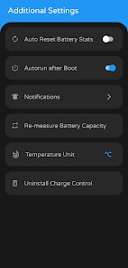 التحكم في الشحن و نسبة التوقف للحفاظ علي البطارية screenshot 5