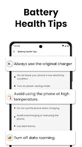 تطبيق لتنبيهك اثناء الشحن و معرفة جودة الشاحن و صحة البطارية screenshot 3